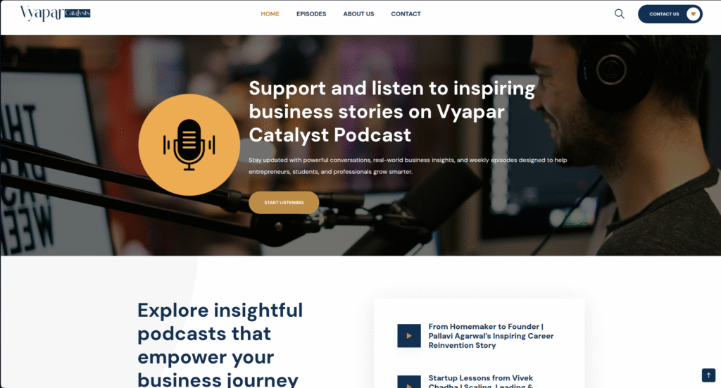 Streamlined B2B corporate deployment website for Vyapar C developed by Utilaiz World